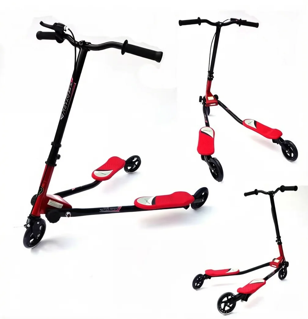EN71 Adult Big Wheels Kickbike - Foldable Scooter Fun