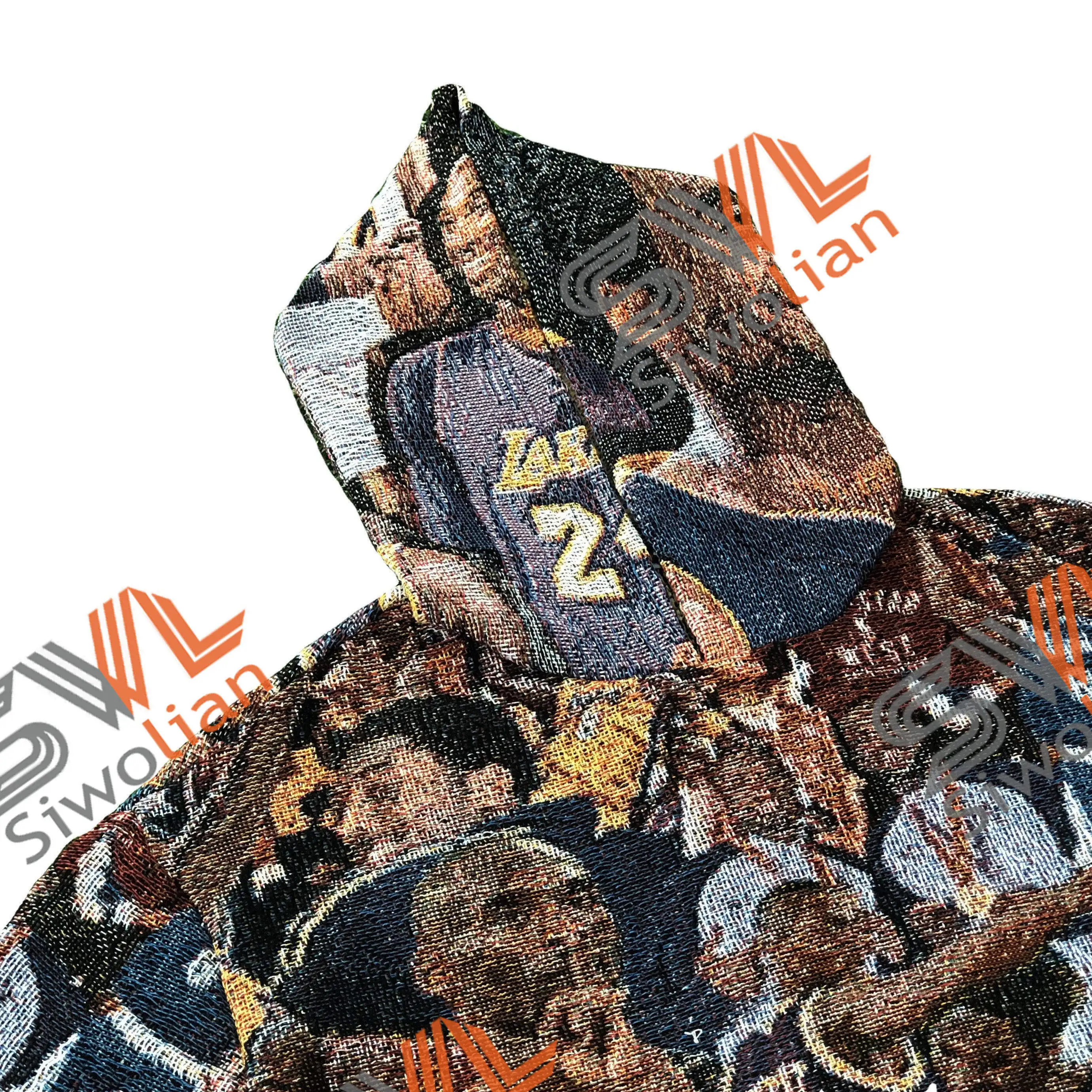 New Arrival Mens Tapestry Sweatshirt Customized Mens Tapestry Hoodie Blanket Jacquard Sweater