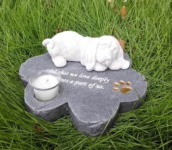 Personalized Pet Memorial Stones Dog Memorial Stones, Sympathy poem gifts with A Sleeping Dog On The Top