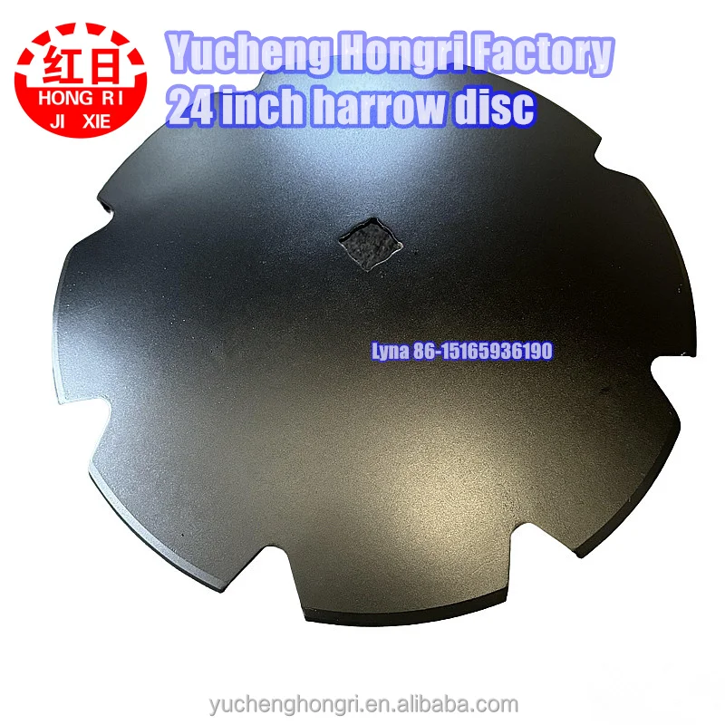 Heavy Duty Disc Harrow Parts 24inch Diameter V-notch Harrow Disc Blade ...