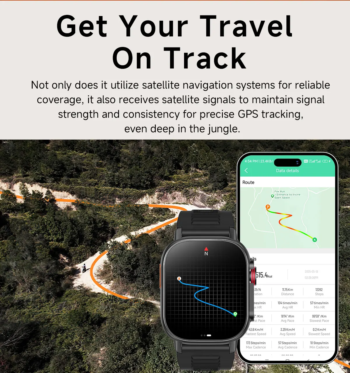 SNAVNET G300 Outdoor Smart Watch 2026 TFT IP68 Fitness Tracker BT Calling Voice Assistant Heart Rate GPS Smart Watch for Men