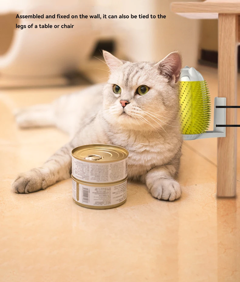 New Smart Pet Ruffle Cat Automatic Massager Tickle Massage Cat Hair Brush Cat Toy details