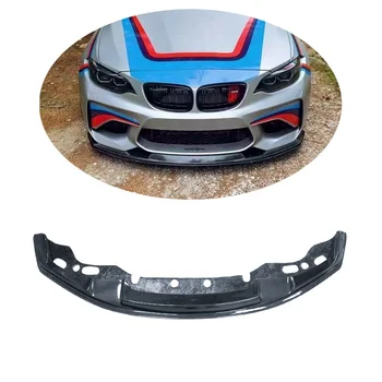 MTC Style Carbon Fiber Front Lip for BMW F87 M2C Competition Real Carbon Car Body Kits Front Bumper Splitter