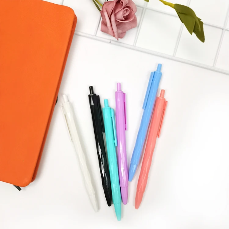 Promotional Custom Logo Plastic Multicolor Ballpoint Pen Refill Ink Machine Paper Machine Sample Collection Wholesale