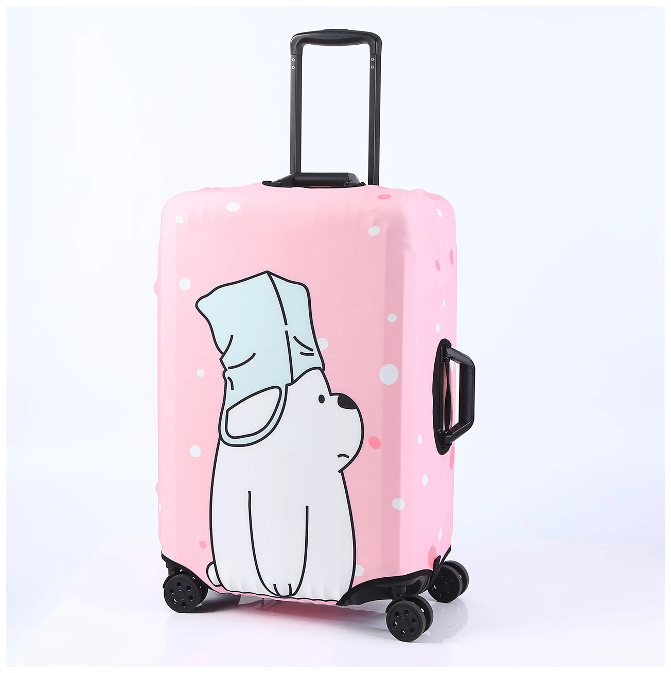 Extra Thick Protective Luggage Cover with Spandex Elasticity Durable Polyester Material Custom Printing Designs