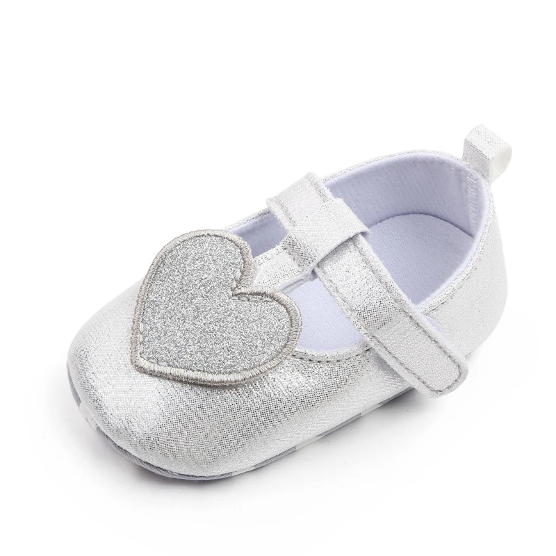 Wholesale Heart Design Bling Baby Girl Shoes Summer Girl Shoes supplier