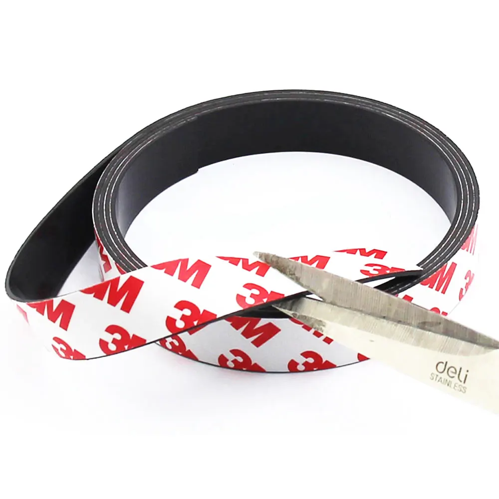 Magnetic Strip Roll Rubber Magnet with Strong Adhesive Tape