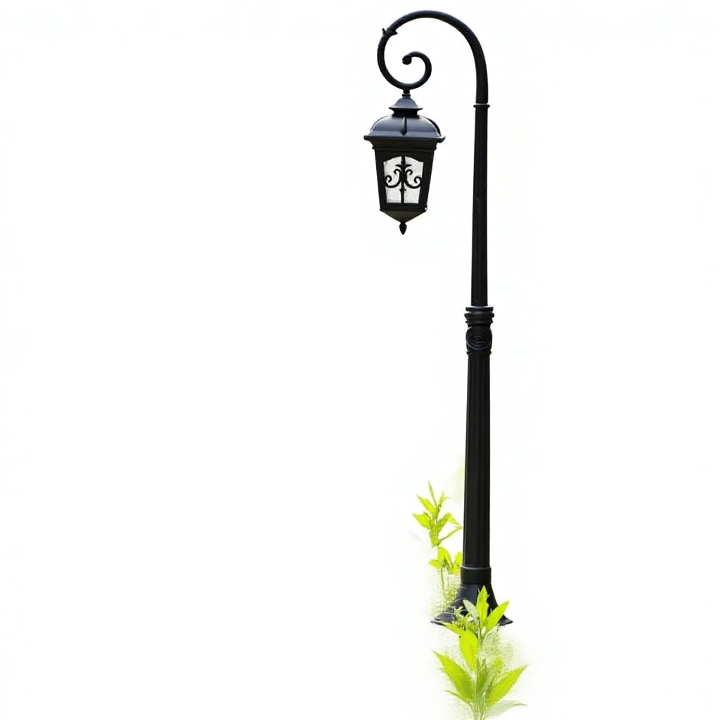 Lampu Jalan LED Tahan Air Bergaya Eropa Retro untuk Halaman Luar Ruangan & Taman, dengan Tiang Tinggi, Tegangan 111 V–240 V, serta Garansi 3 Tahun