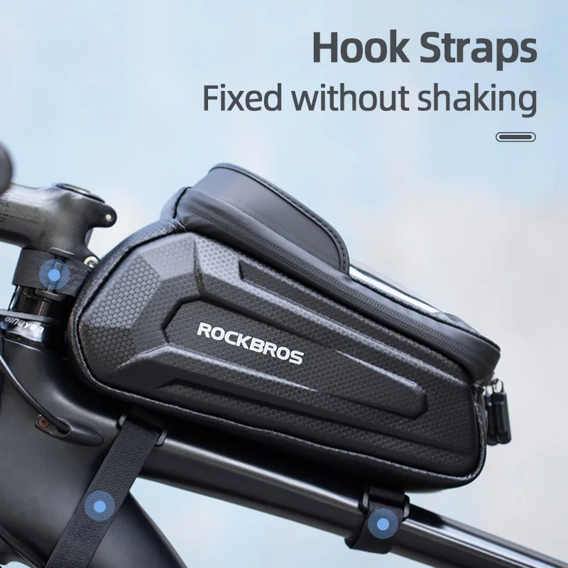 Sac de vélo pour téléphone de moins de 6,6 pouces, sac pour tube supérieur avant de cadre de vélo acheter à prix bas - livraison gratuite, avis réels avec des photos