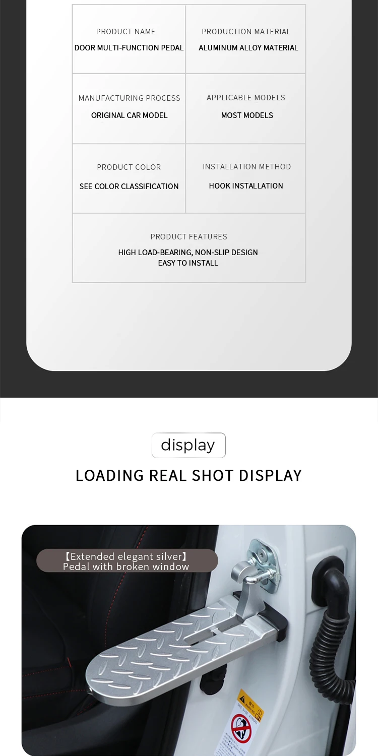 Multifunctional Aluminium Alloy Car Door Step Hooks Foldable Car Roof Rack Step For Suv Buy