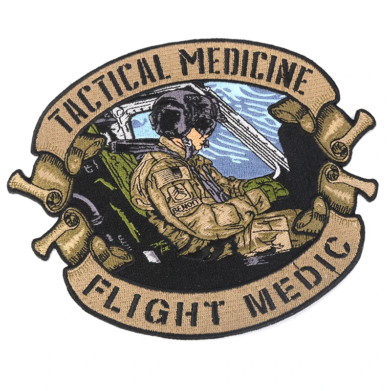 Embroidered Textile Badges Factory Personalized DesignTactical Flight Custom Embroidered Patch