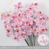 Orquídea Vanda de 3 cabezas de color rosa intenso