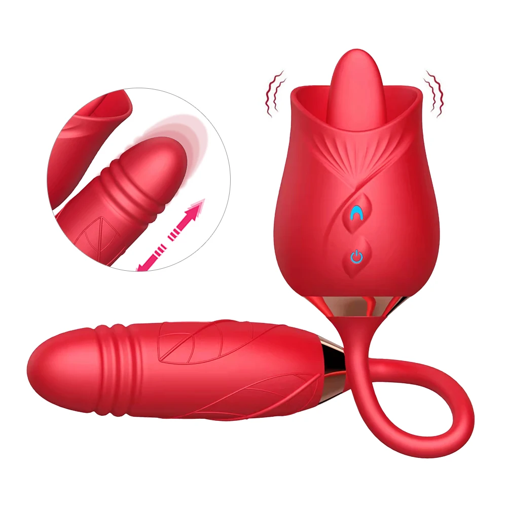 Rose Shape Silicone Dildo Vibrator Up And Down Rose Toy Tongue Toy For Oral  Sex For Women - Buy Rose Vibrator With Tongue,Tongue Shaped Dildo,Licking  Tongue Vibrator Product on Alibaba.com