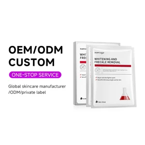 OEM ODM Face Skin Care Hydrating Hyaluronic Acid Niacinamide Facial Mask Pore Repair Freckle Remover Whitening Collagen Mask