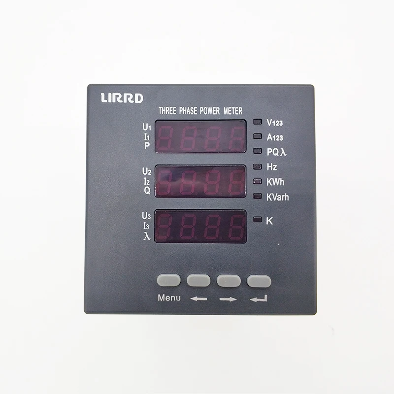3 Phase Multifunctional Ammeter and Voltmeter Gauge 220V