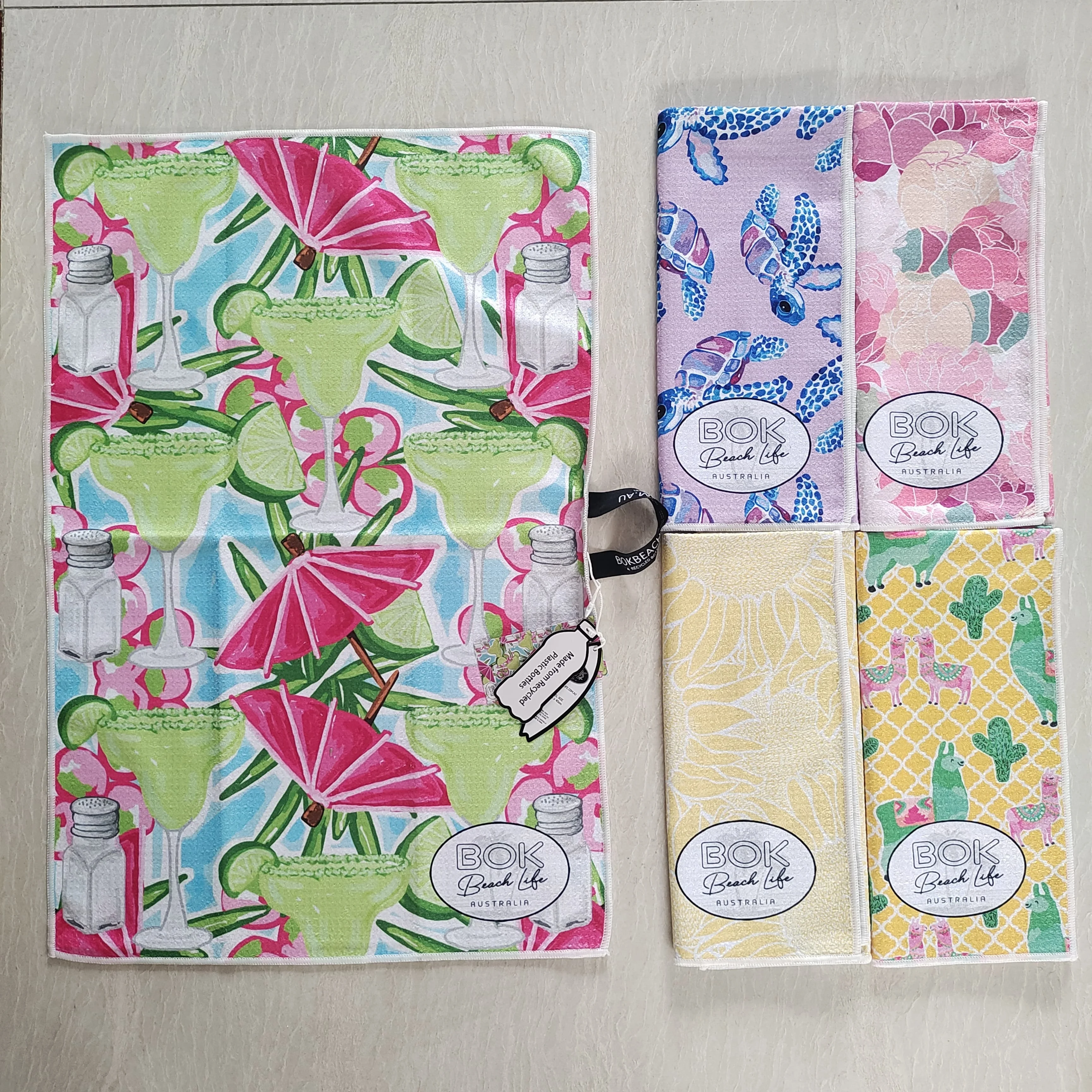 Wholesale Custom Large Printed Sand Free Beach Towel with Logo at Cheap Price