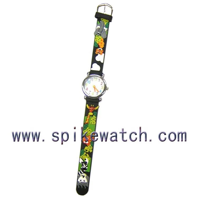 Cartoon Silicone Children Watch 3D Animal Watch Strap for Kids