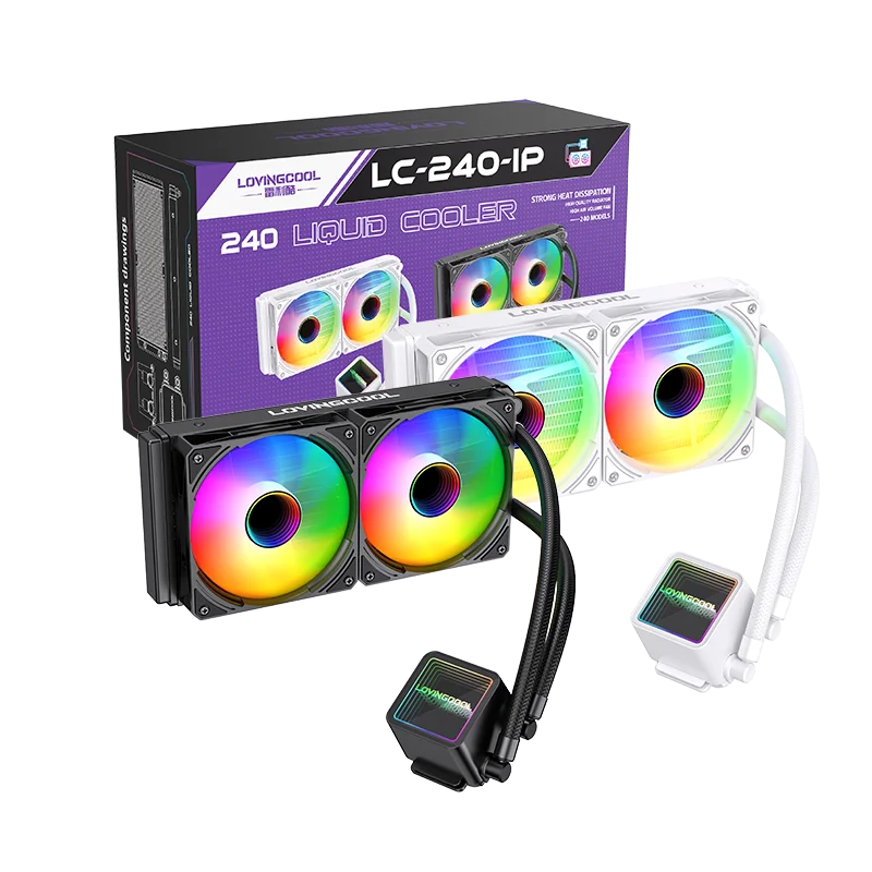 LOVINGCOOL 240mm ARGB RGB LED AIO Liquid CPU Cooler for Gaming