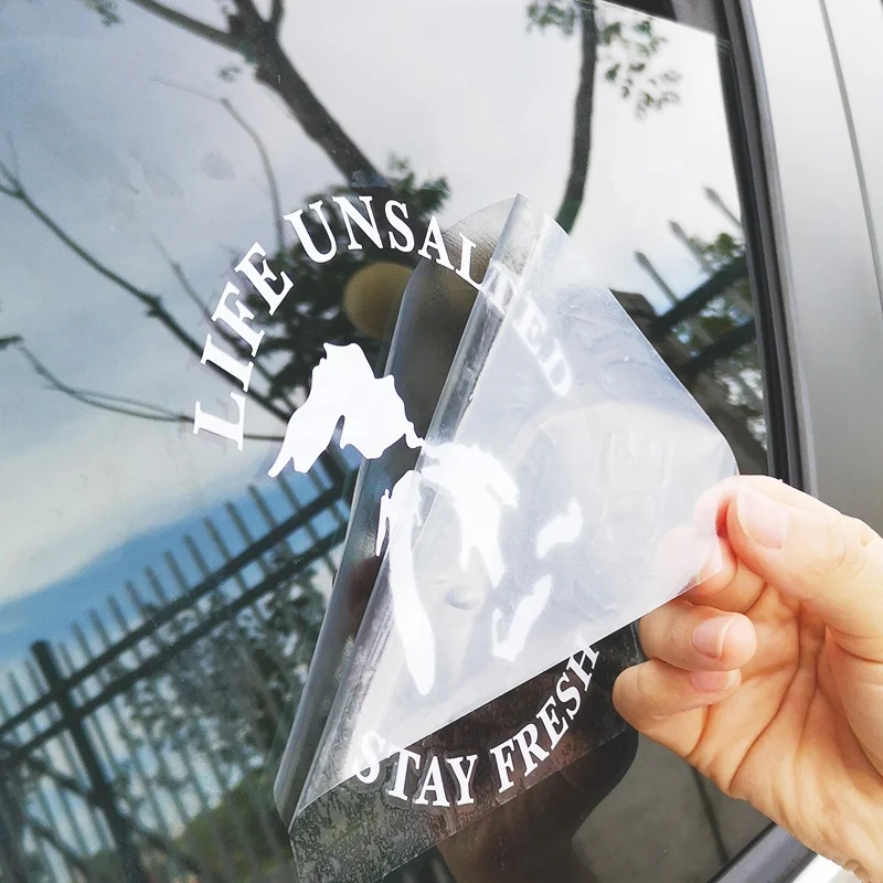 Uv Resistant Vehicle Bumper Vinyl Transfer Car Window Sticker Die Cut