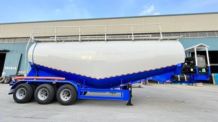 New Axle Flour Bulk Tanker Trailer Turkish Cement Silo Trailer