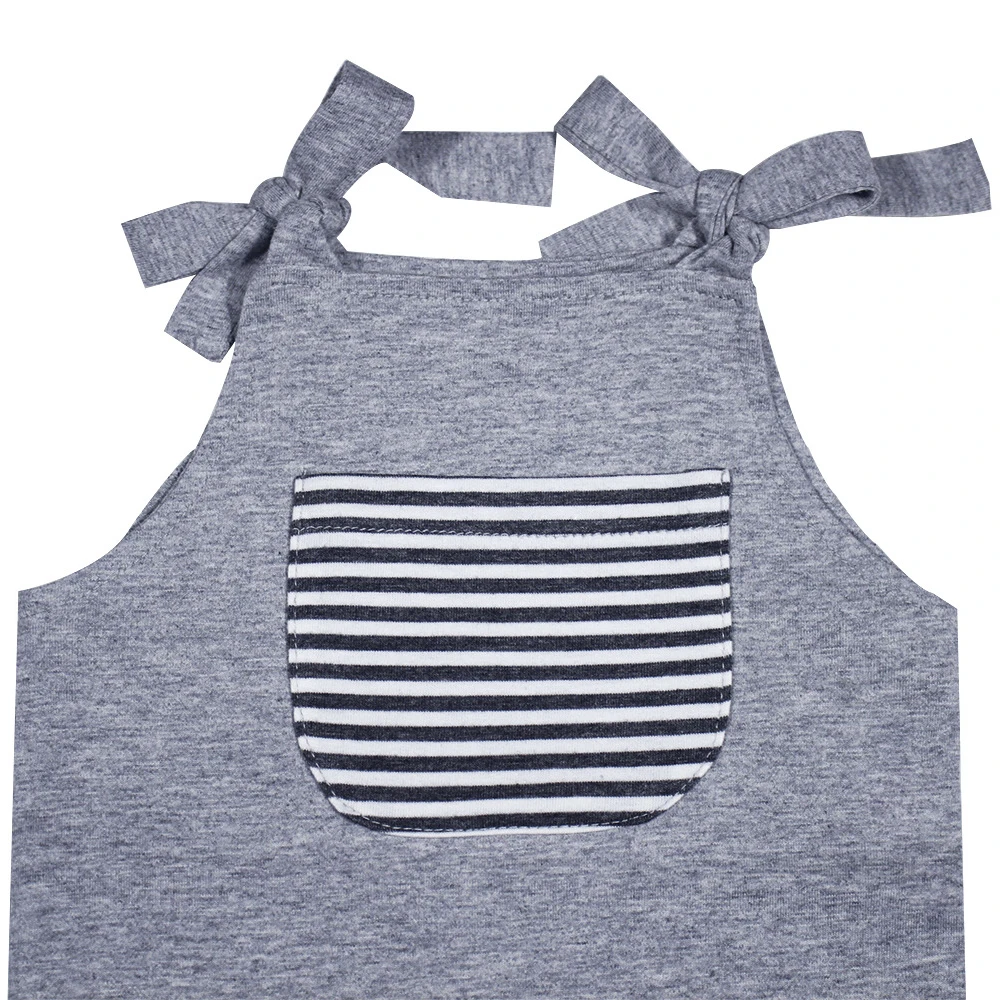 
Оптовая продажа, одежда для маленьких мальчиков, однотонный комбинезон без рукавов для младенцев 