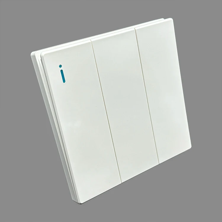 VNX PC Switch Panel 10A 250V Electric 2 Gang 1Way / 2 Way Home Wall Light Switch British Standard for Office