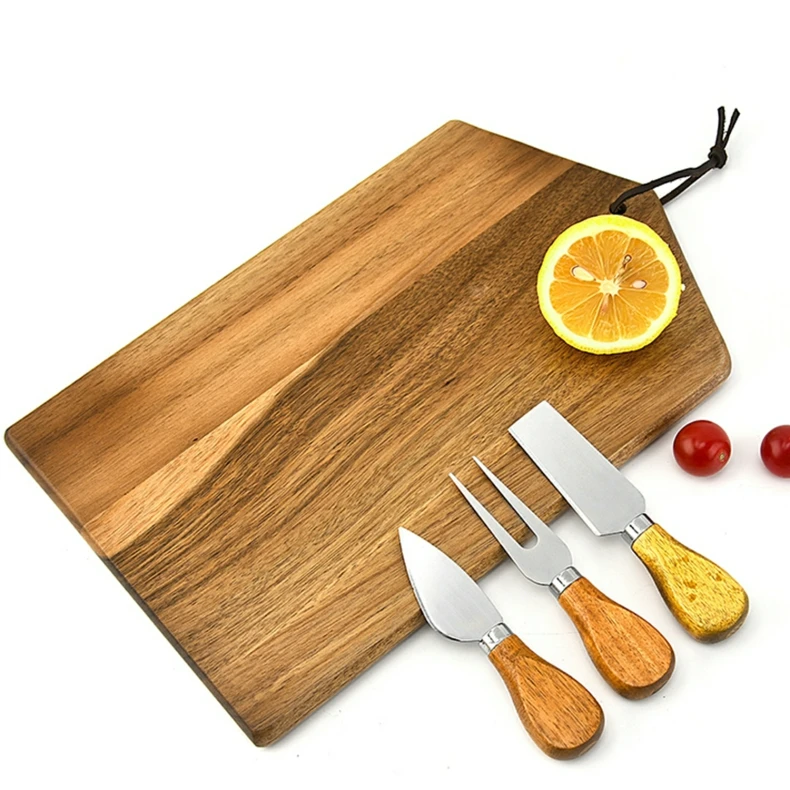 Acacia Wooden Charcuterie Cheese Cutting Board Set With Cheese Knives Buy Charcuterie Cheese