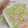 Pink, green and white