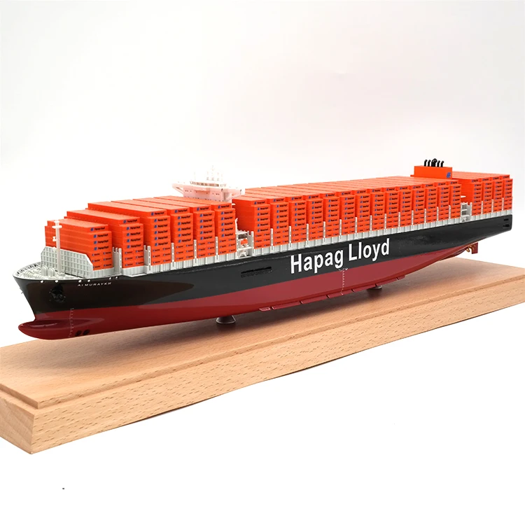 X 24000TEU  Freight Forwarder Logistics Present  Shipping Gift Hapag-Lloyd Customized  Metal Shipping Container Ship Model