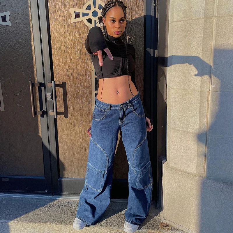 Low Rise Baggy Jeans For Women 2021 New 