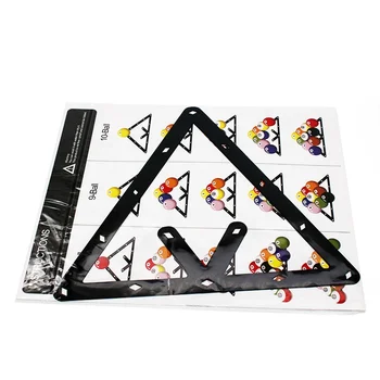 Lot De 6 Feuilles Magic Rack – Support De Billard Pour 10 Billes, Triangle Rapide En Film Mince, Gain De Temps