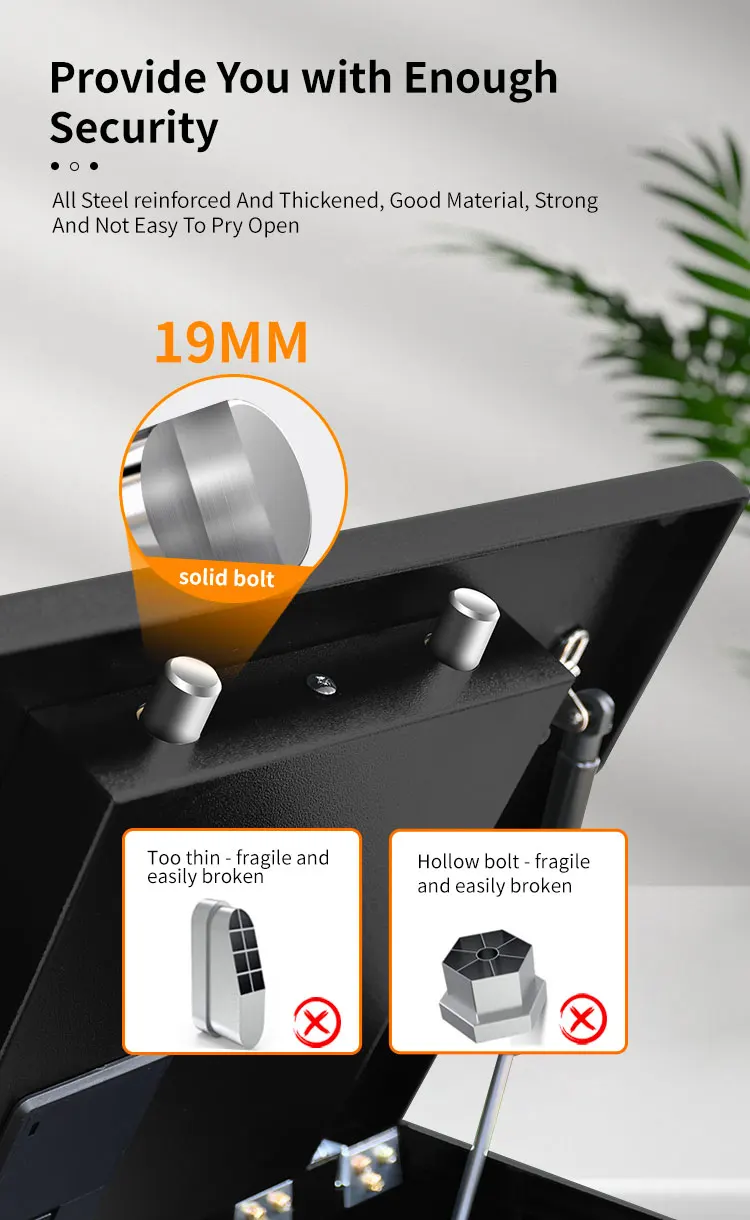 CEQSAFE Hotel Safes for Sale Digital Top-open Floor Safe for Laptop Strong Box details