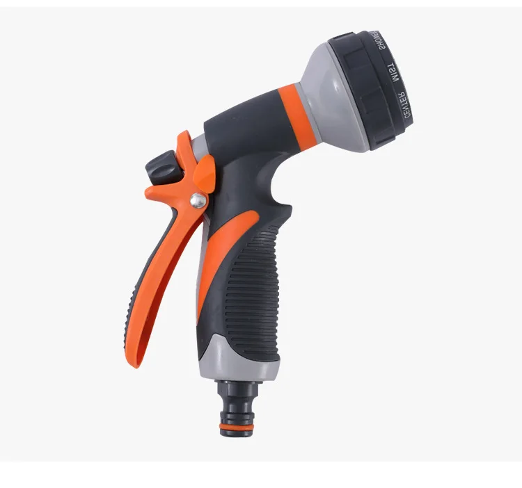Household 8-function garden watering and car washing water gun Wholesale 8-function glue coated adjustable water spray gun Car w