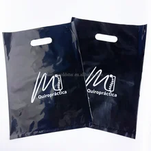 Wholesale custom design shopping plastic bag double side print die cut handle Eco-Friendly