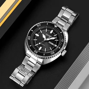 Skmei 2256 Luxury Fashion Cartoon Stainless Steel Quartz Movement Chronograph Date Waterproof Men's Watch Made in China