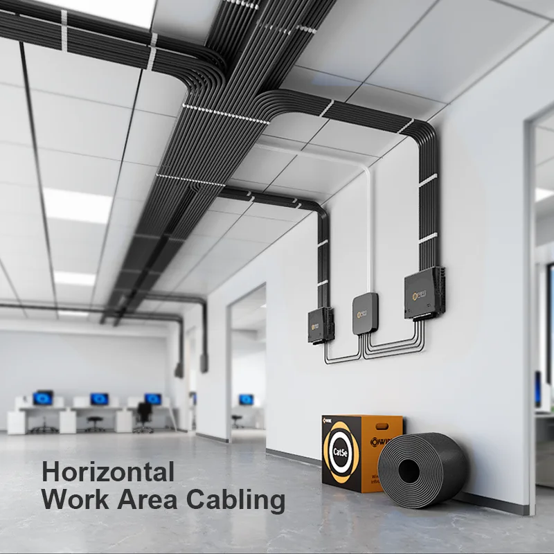 OWIRE High Quality Cat 5e Indoor Ethernet Cable Supporting up to 5GBASE T Applications