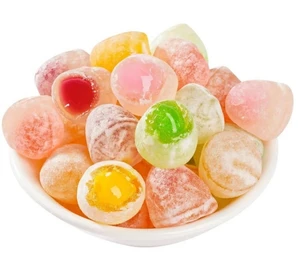Acidic Bursting-Sugar Chewy Gummies Sour Fruit Assorted Candy Snacks