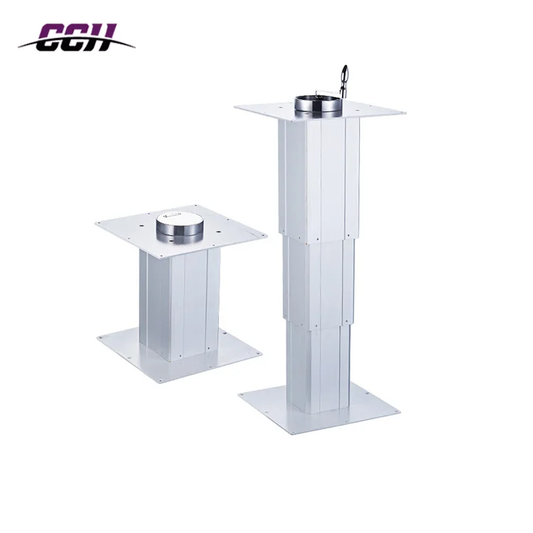 Manual Lifter Tatami Telescopic Adjustable Height Table Legs in Coffee Dining Table Metal Leg Base