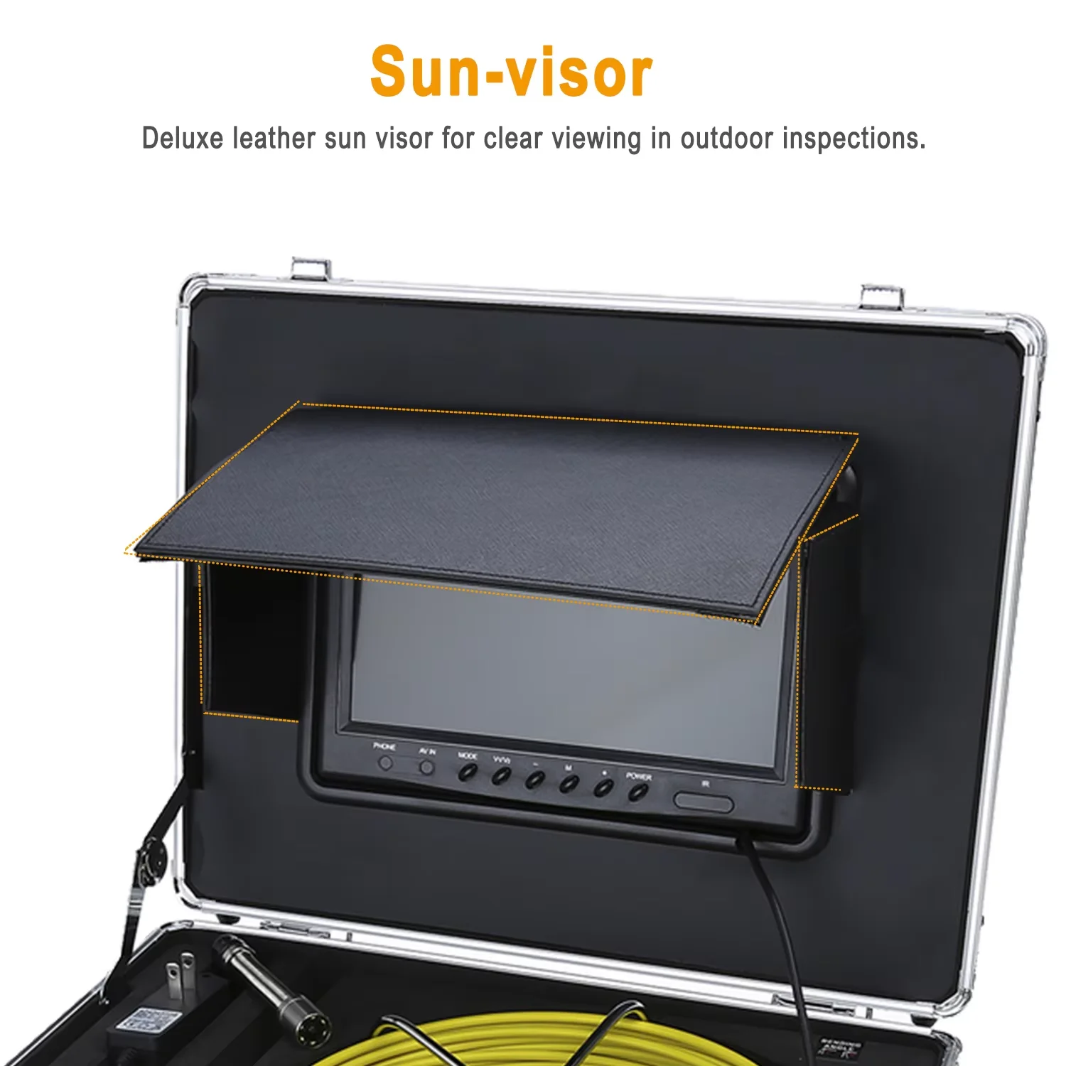 Sewer Camera 512Hz Sonde&Self-Leveling 7inch HD Screen DVR 16GB Drain Camera Waterproof IP68 Endoscope Pipe Inspect Camera factory