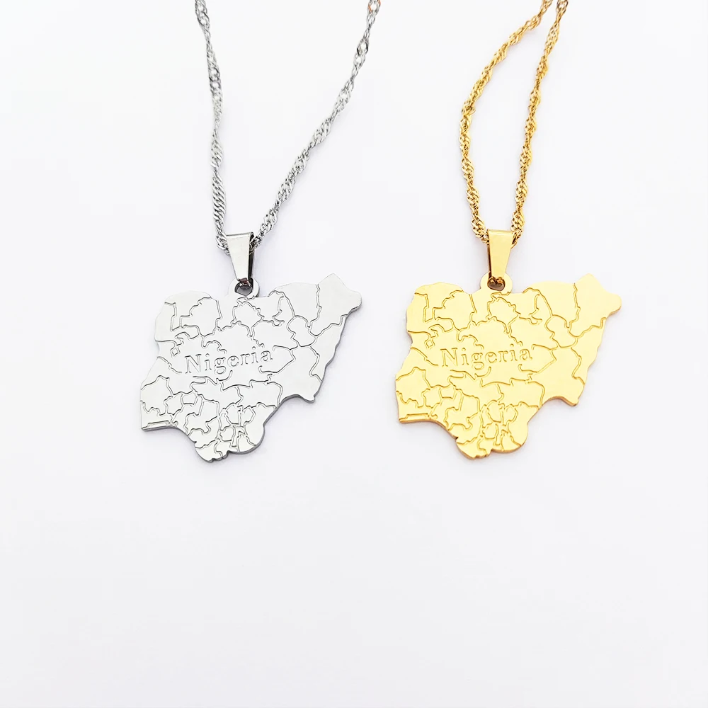 Customized Country Name Map Pendant Gold Color Syrians Maps Charm Necklace