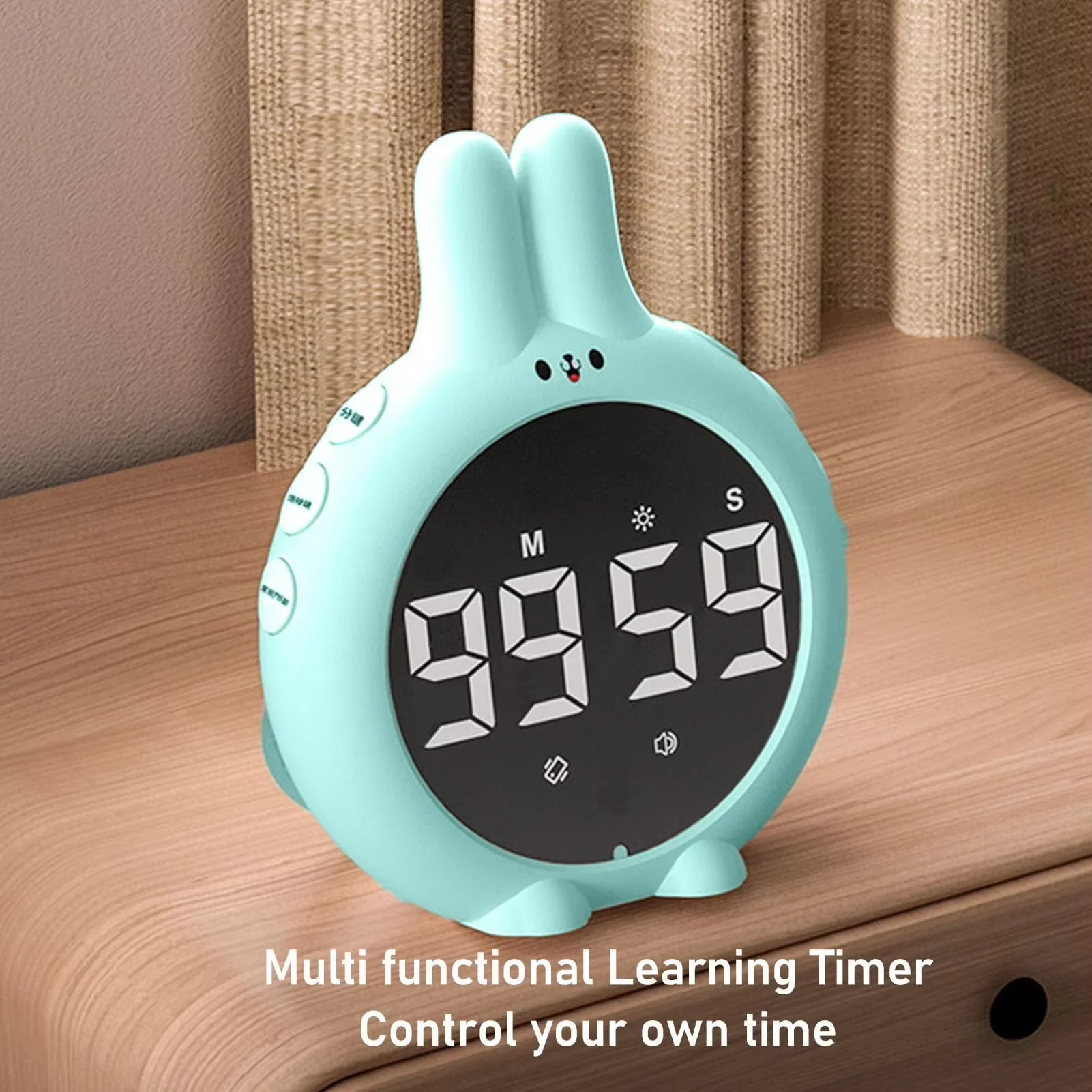 Cute Bunny Shape Magnetic Back Countdown Stopwatch Timer Cute Bunny Classroom Timer Magnetic Back