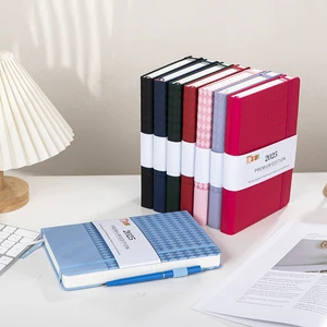 Custom Printed A5 Daily Travel Journal Notebook Soft Cover Blank Paper or Hardcover PU Leather/Linen Thread Sewing Binding