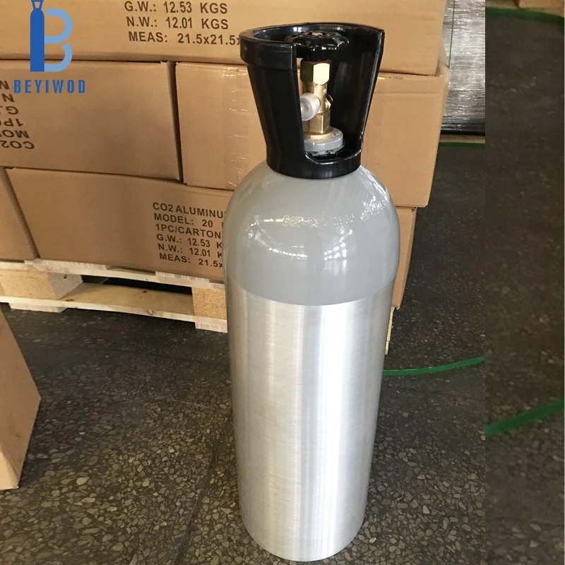 20 lb  aluminum co2 tanks gas cylinder with cga320 valve-3