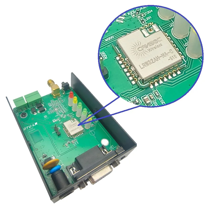 DTU Unit Data Transfer DTU_LR_A communication protocol customized product RS232 RS485 serial port LoRa DTU_LR_A