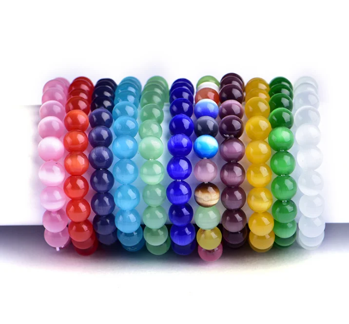 Mystic Glass Beads, Rainbow Mermaid Iridescent Round Beads, 6mm 8mm 10 –  Paper Dog Supply Co