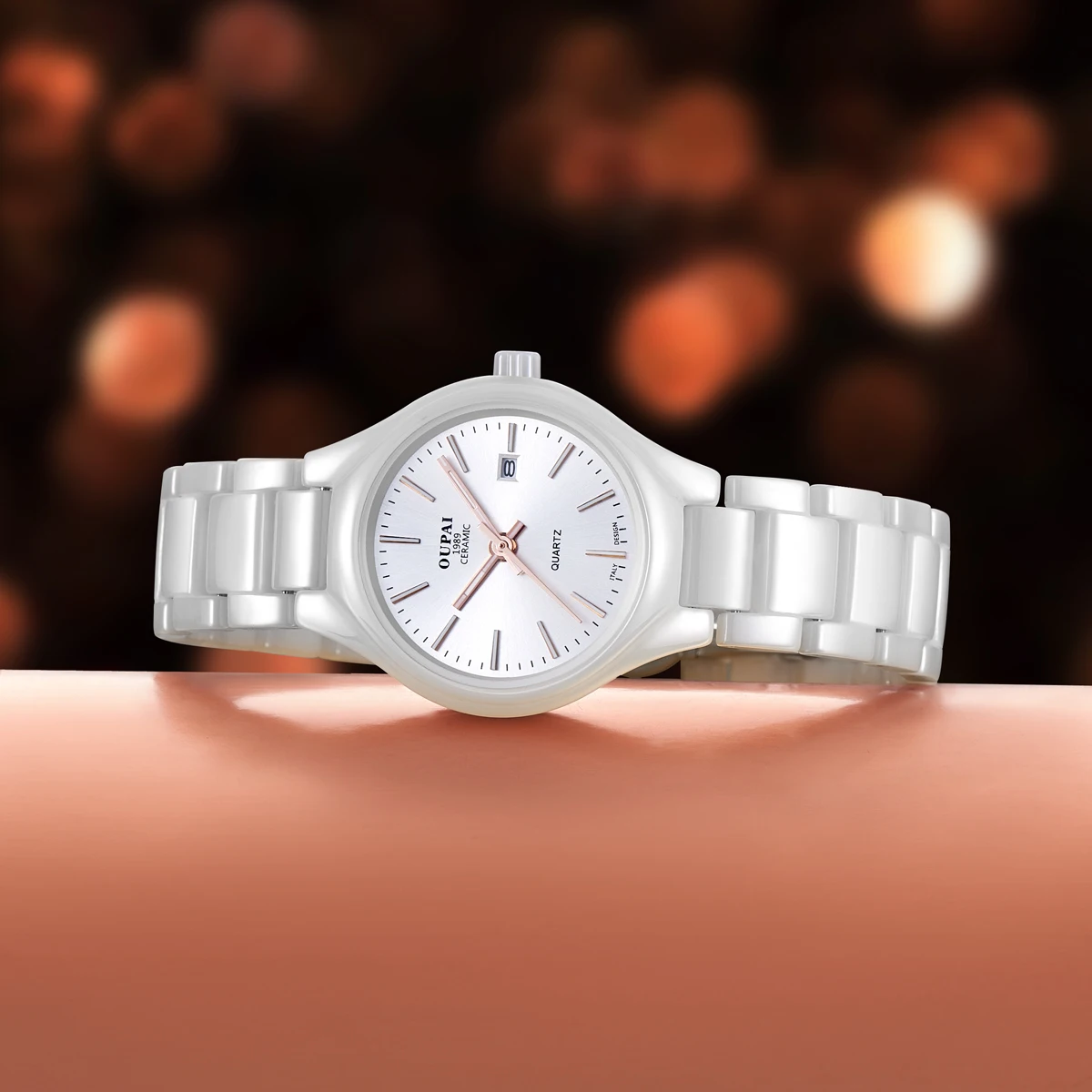 Casual Ceramic Watch Fashion Quartz Wristwatch Women Analog, 50% OFF