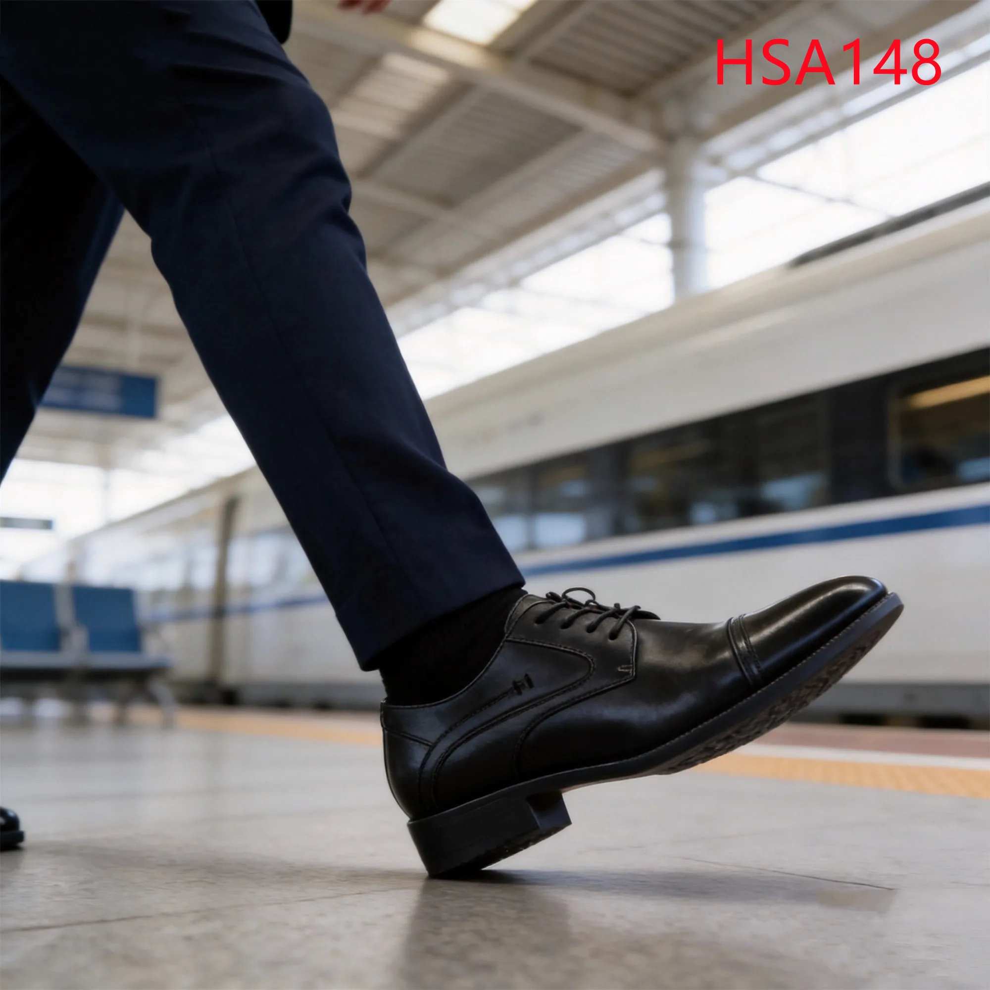 LXG,casual Gatherings Double Joints Design Hua Singh Men Leather Shoes Moisture-absorbent Leather Lining Uniform Shoes HSA148