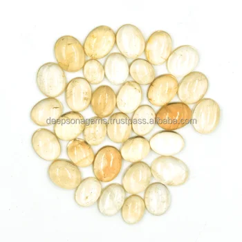 Imperial Topaz Natural Gemstone For Sale, Smooth Oval Cabochon For Sale, Smooth Topaz Flat Stone For Making Jewelry