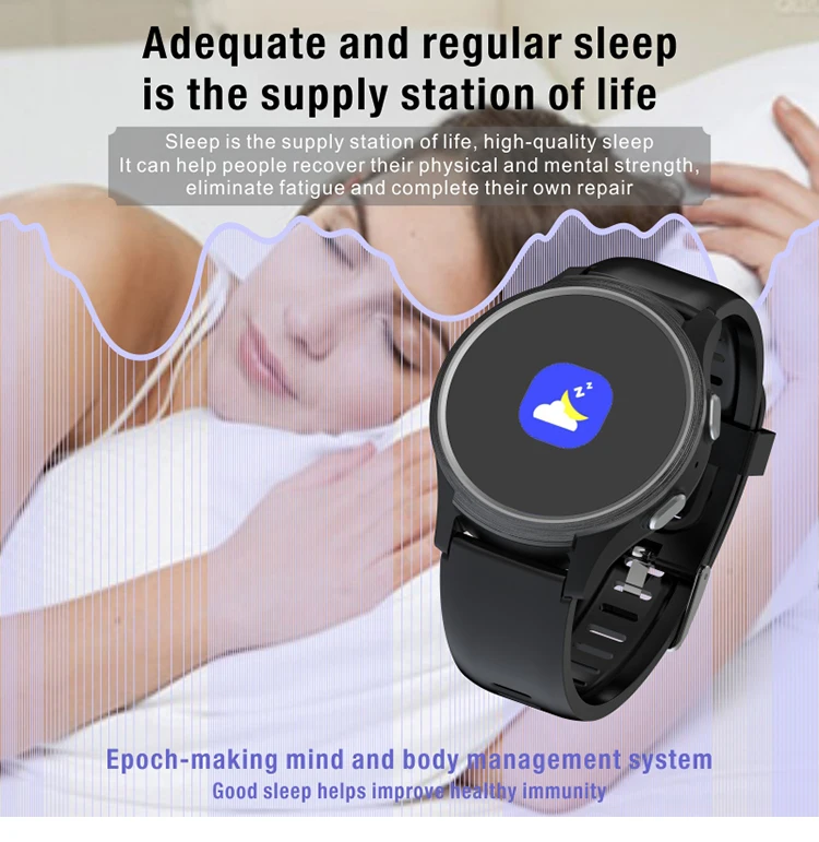 4G Elderly GPS Tracking Smart Watch with Afib Fall Detection