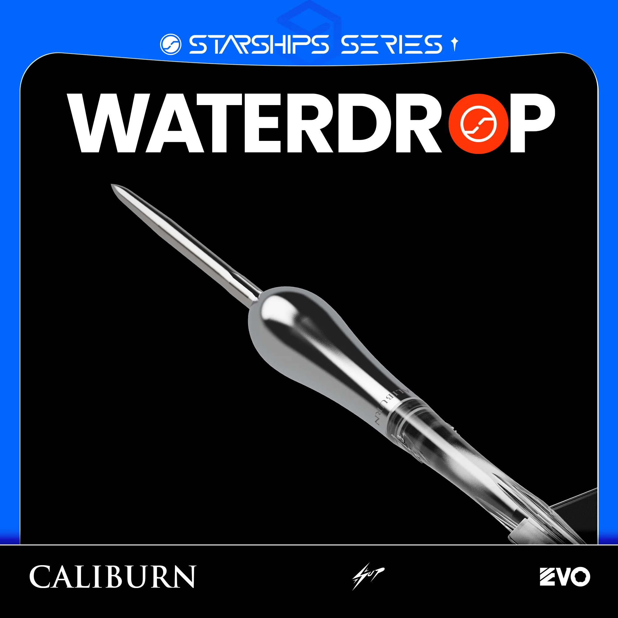 High-End Caliburn Starship Series Waterdrop Steel Tip Darts Set